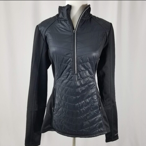Champion | C9 Venture Warm Black Puffer Half Zip Top - Picture 1 of 4